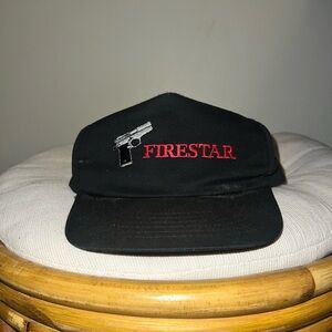 Vintage Crown Black and Red Firestar Cap